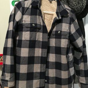 Navy Ferpa lined Eddie bauer shirt